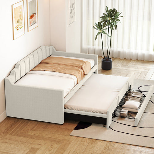 HAVEN COVE FURNITURE DEIDARA QUEEN DAYBED WITH TRUNDLE & STORAGE
