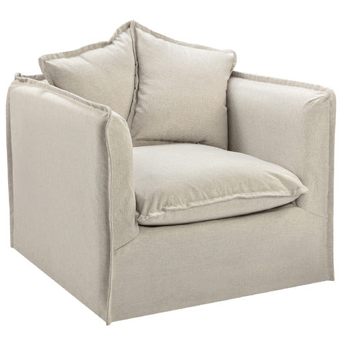MONTAUK UPHOLSTERED SLIPCOVER ARMCHAIR