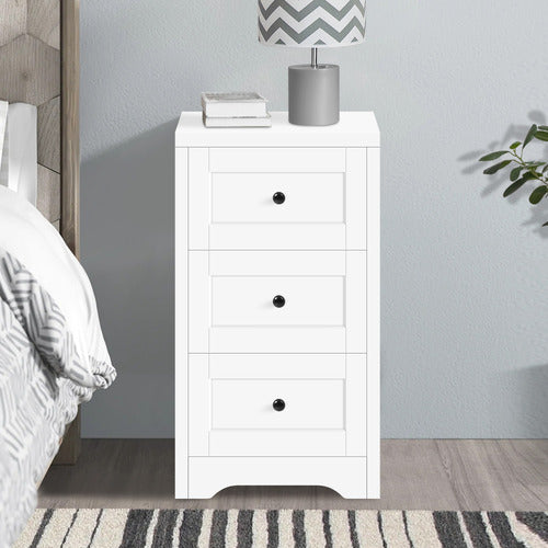 HOXTON ROOM CONSTANCE 3 DRAWER BEDSIDE TABLE