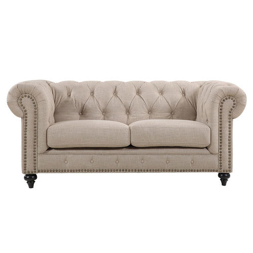 BY DESIGNS LANDON 2 SEATER CHESTERFIELD SOFA