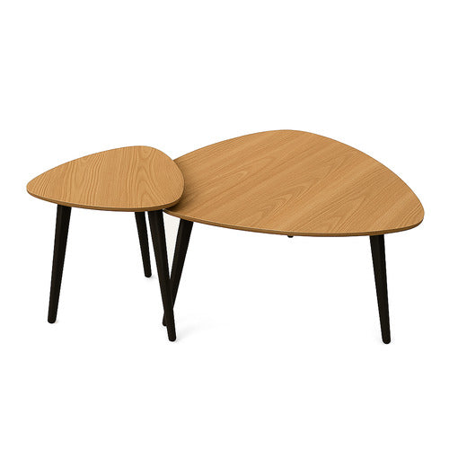 EXQUISITE LIVING 2 PIECE AMATO NESTING COFFEE TABLE SET