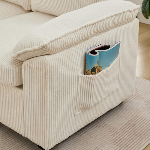 CASSINGTON HOME EVIANA 5 SEATER SINGLE MODULAR SOFA BED