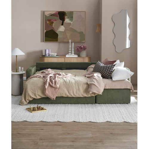 CARTER 4 SEATER QUEEN SOFA BED WITH REVERSIBLE CHAISE