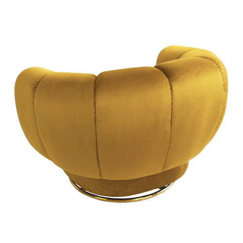 BROOKLYN AND BELLA STEINMANN VELVET SWIVEL ARMCHAIR