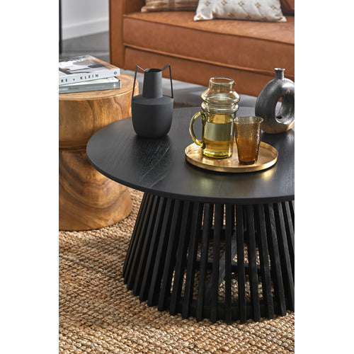 LINEA FURNITURE DARLA ROUND WOODEN COFFEE TABLE