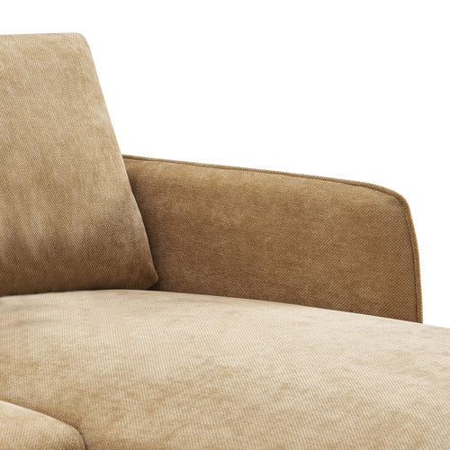 CORE LIVING SKADI 3 SEATER UPHOLSTERED SOFA WITH RIGHT CHAISE