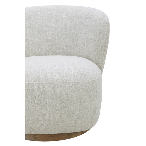 LIBBY UPHOLSTERED SWIVEL ACCENT CHAIR