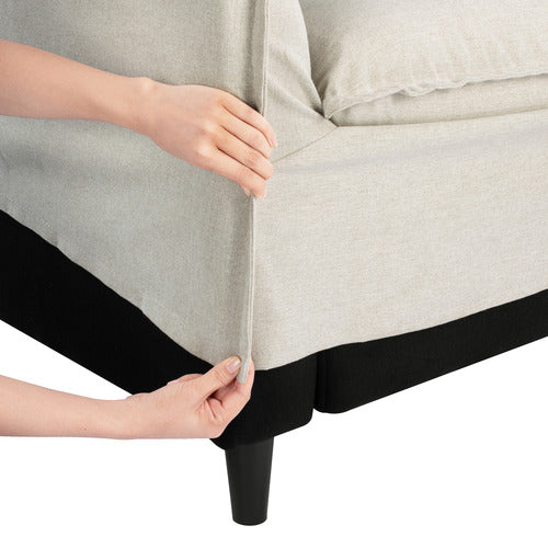 MONTAUK UPHOLSTERED SLIPCOVER ARMCHAIR