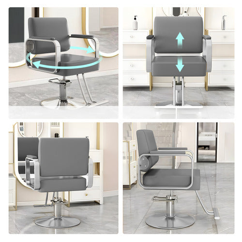 MODERN COLLECTIVE VERONICA FAUX LEATHER SALON CHAIR