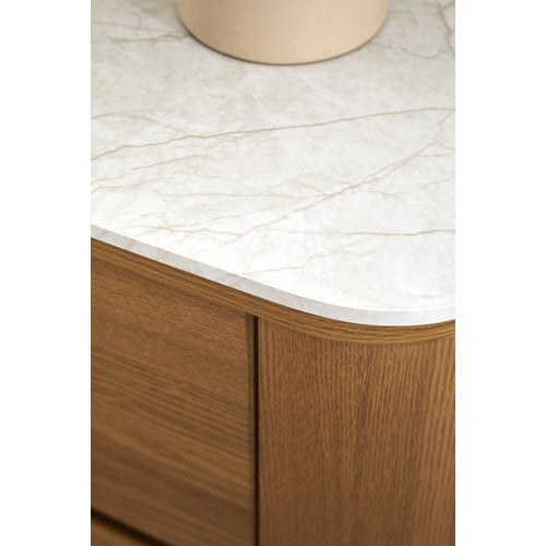 CARLTON FAUX MARBLE 3 DRAWER CHEST
