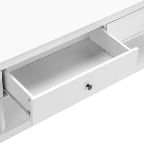 180CM WHITE NOOSA 3 DRAWER TV UNIT