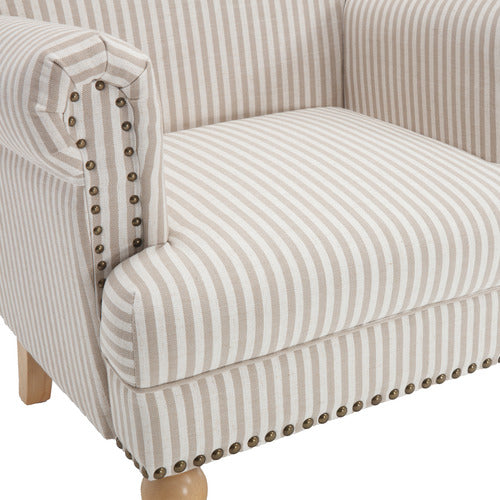 CASSINGTON HOME DARVIN STRIPE ARMCHAIR