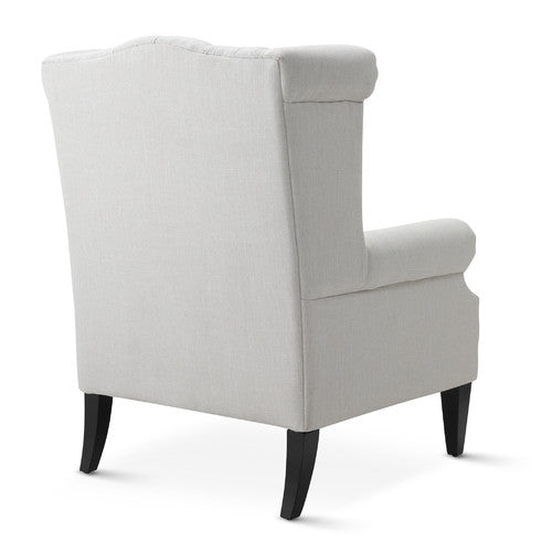 HYDE PARK HOME OFF-WHITE DUKE WINGBACK ARMCHAIR