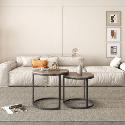 EVER DREAMING LIVING 2 PIECE ALEXANDER NESTING COFFEE TABLE SET