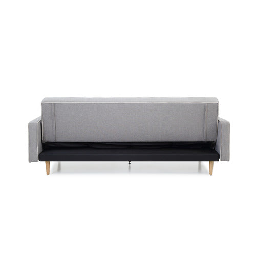MIKASA FURNITURE GREY AMELIA 3 SEATER SOFA BED