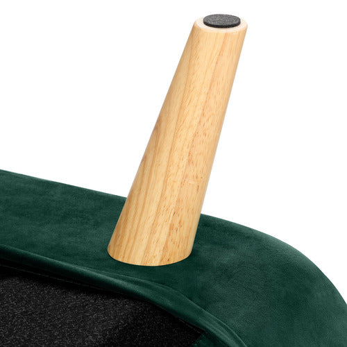 DARK GREEN AERO VELVET DOUBLE SOFA BED