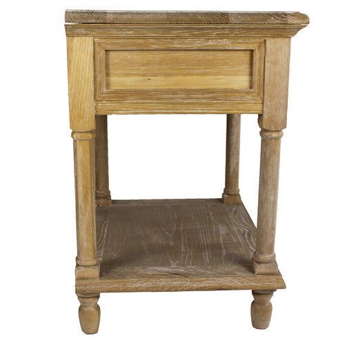 NATURALLY PROVINICIAL HARRIETT AMERICAN OAK BEDSIDE TABLE
