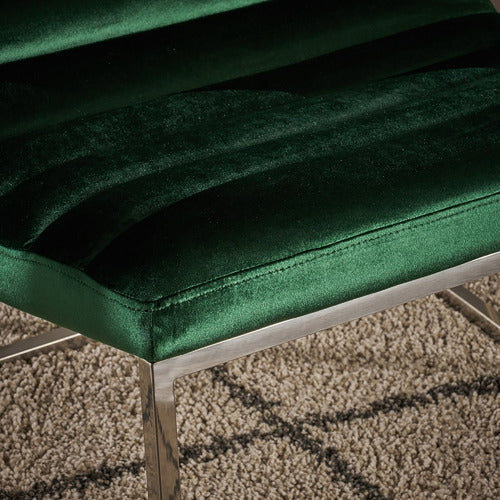 FURNITURE MARKET CHANTELLE VELVET ACCENT CHAIR