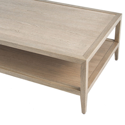 HAMILTON FURNITURE FRENCH OAK WOOD COFFEE TABLE