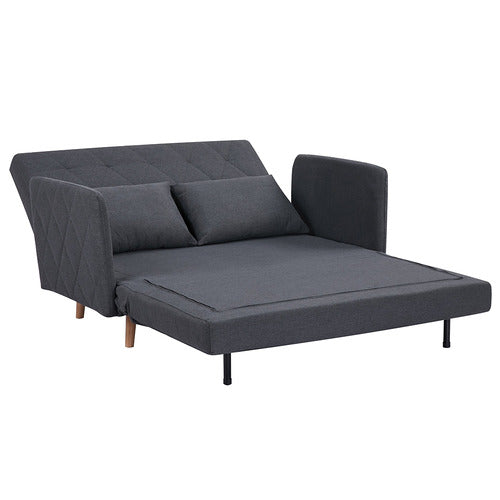 PALMGROVE LANE CHARCOAL LIAM 2 SEATER SOFA BED