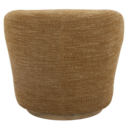 LIBBY UPHOLSTERED SWIVEL ACCENT CHAIR