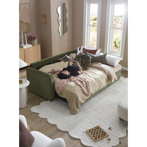 CARTER 4 SEATER QUEEN SOFA BED WITH REVERSIBLE CHAISE
