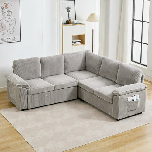 CASSINGTON HOME EVIANA 5 SEATER SINGLE MODULAR SOFA BED