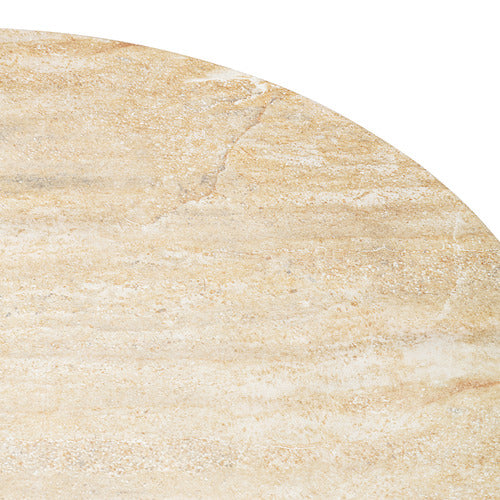 LENNOX TRAVERTINE-LOOK OUTDOOR COFFEE TABLE