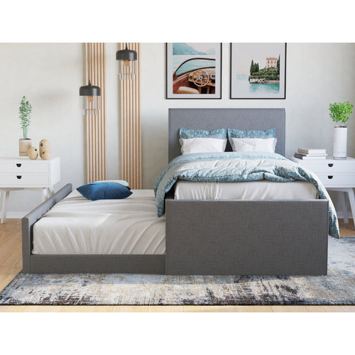 RAWSON & CO GREY KING SINGLE HAZEL TRUNDLE BED