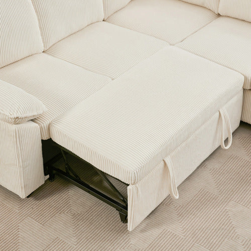 CASSINGTON HOME EVIANA 5 SEATER SINGLE MODULAR SOFA BED