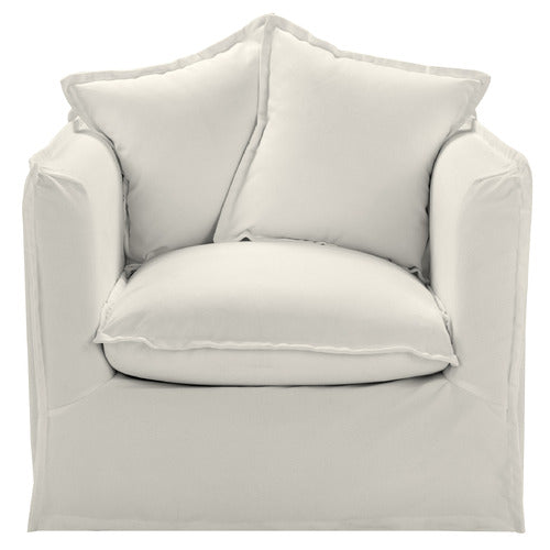 MONTAUK UPHOLSTERED SLIPCOVER ARMCHAIR