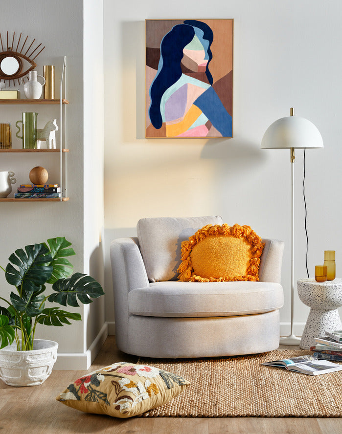 KILLIAN OVERSIZED SWIVEL ARMCHAIR