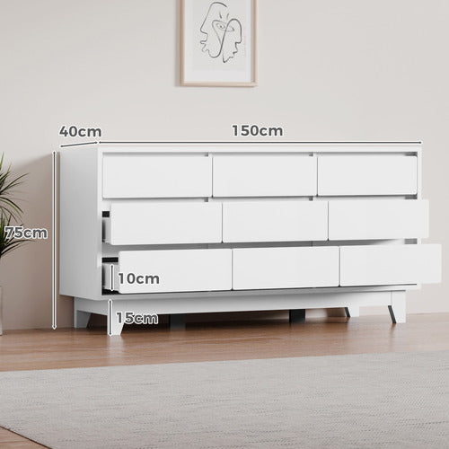 HOXTON ROOM LUTTRELL 9 DRAWER CHEST