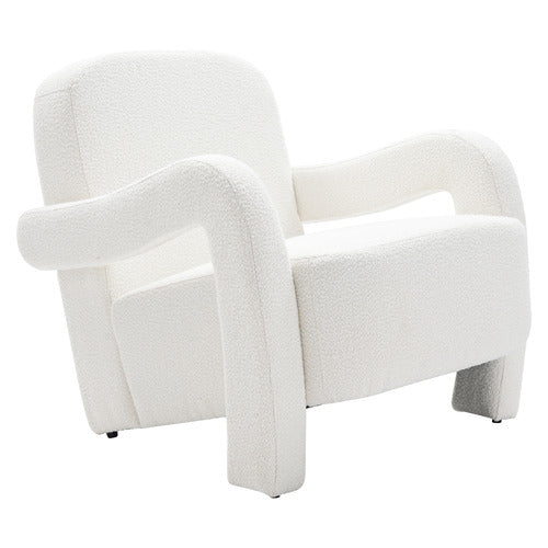 EVER DREAMING LIVING JULIAN BOUCLE ACCENT CHAIR