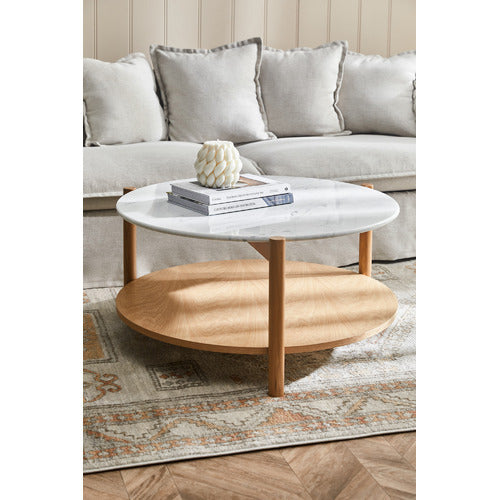 ESTUDIO FURNITURE MAYBURY MARBLE COFFEE TABLE