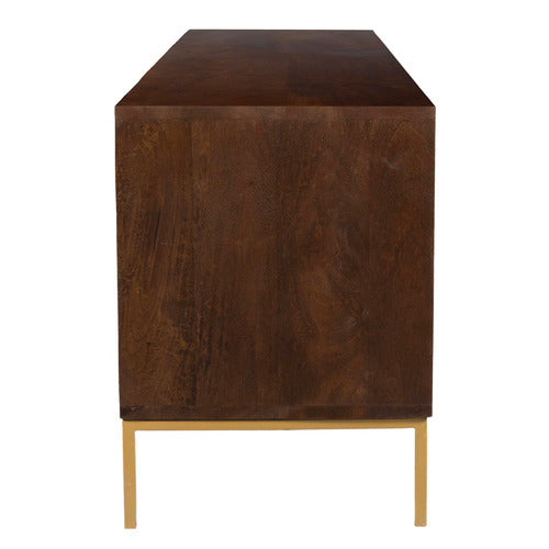 PRIYA 180CM MANGO WOOD ENTERTAINMENT UNIT