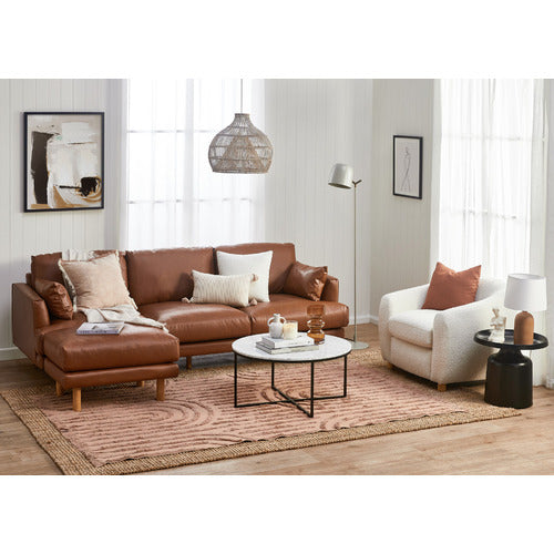 80CM WHITE SERENA ITALIAN CARRARA MARBLE COFFEE TABLE
