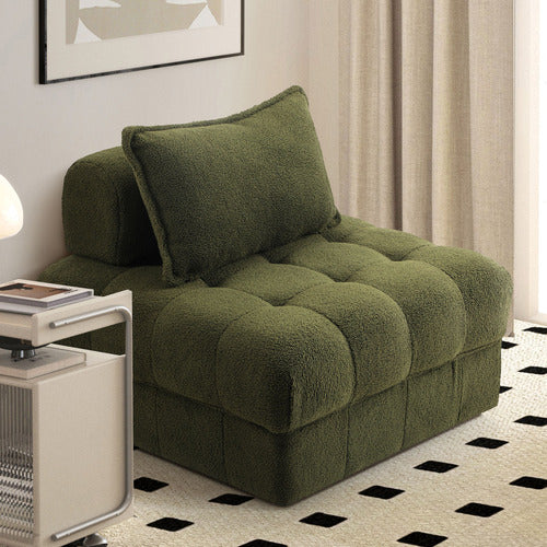 LIVING FUSION ARMATI TUFTED ACCENT CHAIR