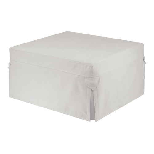 DECOR TRADERS FOLDLUX CONVERTIBLE OTTOMAN SOFA BED WITH CASTORS & SLIPCOVER