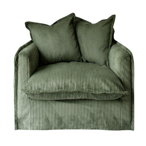 HYDE PARK HOME CUMULUS CORDUROY SLIPCOVER ARMCHAIR