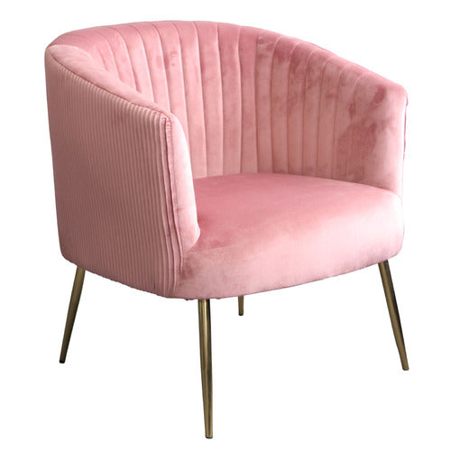 BY DESIGNS KARINA VELVET ACCENT CHAIR
