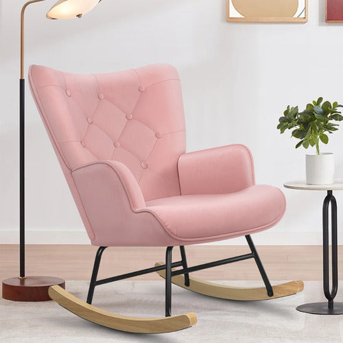 HOXTON ROOM COLLIN VELVET ROCKING CHAIR