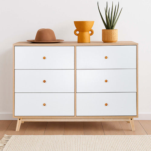 EXPERT HOMEWARES DAVOR 6 DRAWER CHEST