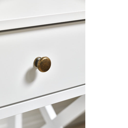 WHITE NOOSA BEDSIDE TABLE