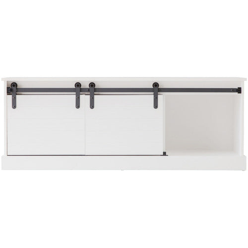 WEST VALLEY INTERIORS WHITE HAMPTONS 2 DOOR ENTERTAINMENT UNIT