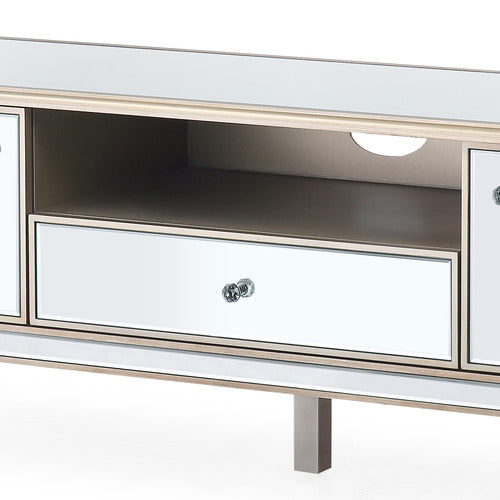 SOUTHERN STYLERS SIERRA MIRRORED TV UNIT