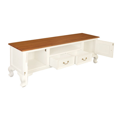 LA VERDE QUEEN ANN 2 DOOR 2 DRAWER ENTERTAINMENT UNIT