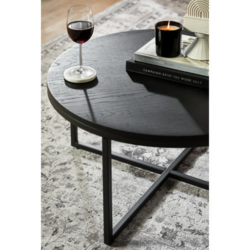 BORAS 80CM ROUND COFFEE TABLE