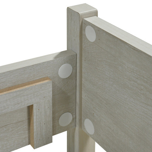 SOUTHERN STYLERS WHITE ASH ALEXA QUEEN BED FRAME