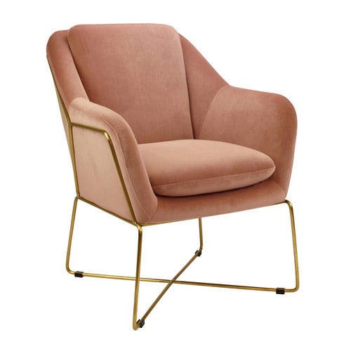 BROOKLYN AND BELLA DOVER VELVET ARMCHAIR